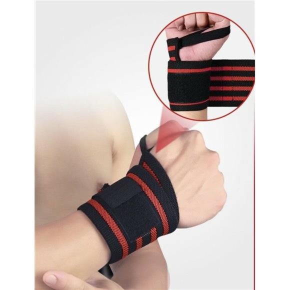 1 Pair Wrist Band Support Brace Wrap Carpal Strap - Picture 1 of 10